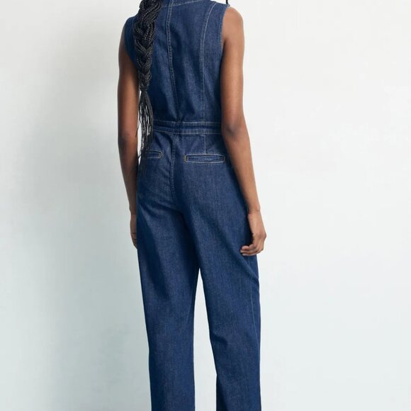 NWT - Denim Giselle Jumpsuit Dusk Dive Wash - Picture 6 of 6